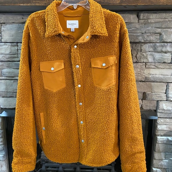Goodfellow & Co Jackets & Blazers - Goodfellow & Co Mustard Yellow/brownish color  Sherpa Jacket